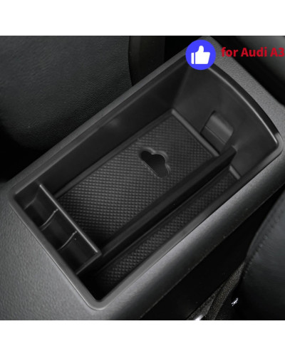 Caja de almacenamiento para Reposabrazos de coche, contenedor de ABS, consola central, accesorios para Audi A3 8V 2013 - 2019