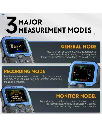 FNIRSI DMT-99 Digital Display Professional DMT99 Multimeter 10000 Coun