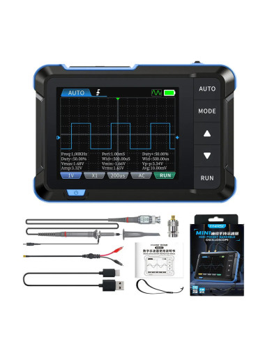 FNIRSI DSO153 Portable Digital Oscilloscope Signal Generator 2-IN-1 Ba