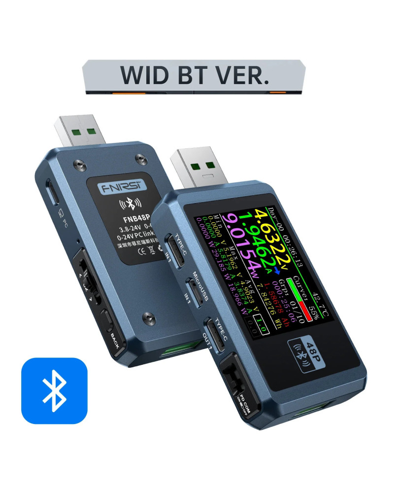 FNIRSI FNB48P USB Tester Voltmeter Ammeter TYPE-C Fast Charge Detectio