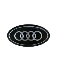 Calcomanías de Metal para emblema de ventana lateral de coche, para el cuerpo pegatina, logotipo de Audi Q5, Q6, Q7, Q8, TT, S3,