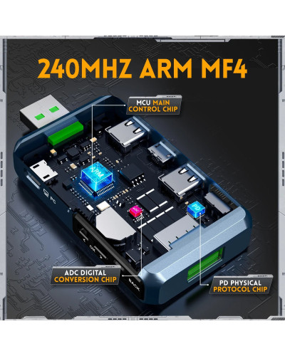 FNIRSI FNB48P USB Tester Voltmeter Ammeter TYPE-C Fast Charge Detectio