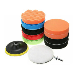 3 Inch 12pcs Car Polishing Pads Drill Sponge Buffing Waxing Clean Polish Buffer Pad For Drill Wheel Polisher Waxer L7x0