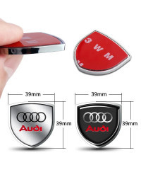 Insignia de Metal 3D para coche, emblema decorativo para maletero, pegatina Sline para Audi A3, A4, B8, 8P, B9, 8V, B6, A5, B7, 