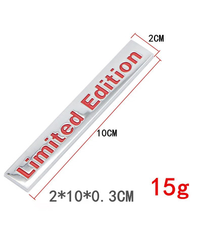 Logotipo de edición limitada para Audi A1, Q5, S3, RS6, serie SQ5, modificación de arranque trasero, etiquetado, decoración de m