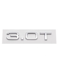 Letras ABS 3D para coche, insignia de maletero trasero, 1,8 T, 2,0 T, 3,0 T, emblema, logotipo para Audi A3, A4, A5, A6, A7, A8,