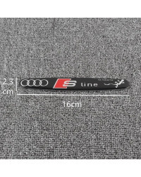 Pegatinas de emblema lateral de coche para Audi Sline, S3, S4, S5, S6, S7, A3, A5, SQ5, SQ7S8, A4L, A6L, A7, SQ3, insignia de ma