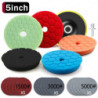 5/6 Inch 125mm Polishing Finishing Pad Hex-Logic Sponge For Car Headlights Waxing Buffing Sandpaper Disc For DA/RO/GA Polisher