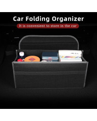 Caja de almacenamiento para maletero de coche, bolsa contenedor plegable para estiba y ordenar para Audi RS S Line RS3 RS4 A8 Q7