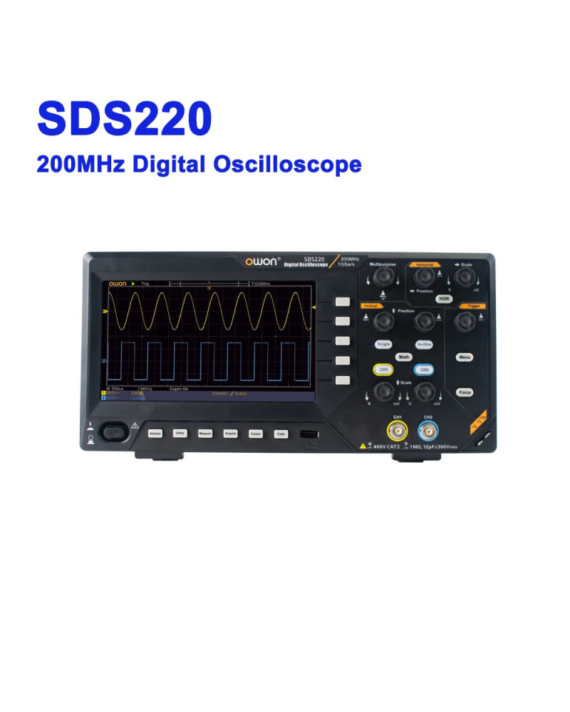 OWON SDS220 SDS220S Digital Storage Oscilloscope,2 Channel Independent