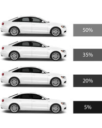 Película de tinte de ventana extraíble precortada para coche, aislamiento térmico de carbono para AUDI A7 4 DR SEDAN 100-5 VLT