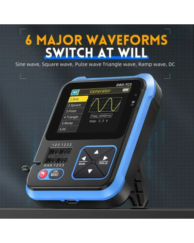 FNIRSI Digital Oscilloscope DSO-TC3 Function Signal Generator Transist