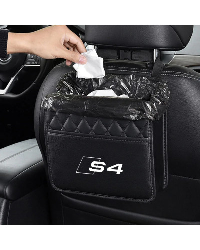 Bolsa de almacenamiento Universal para asiento trasero de coche, organizador de maletero elástico para Audi A1, A3, A4, A5, A6, 