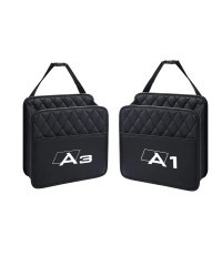 Bolsa de almacenamiento Universal para asiento trasero de coche, organizador de maletero elástico para Audi A1, A3, A4, A5, A6, 