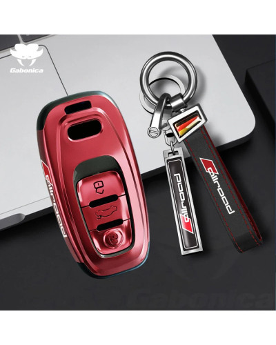 Funda de ABS para llave remota de coche, carcasa para Audi Allroad Quattro A1, A3, 8V, A4, B8, A5, A6, C7, A7, A8, Quattro Q3, Q