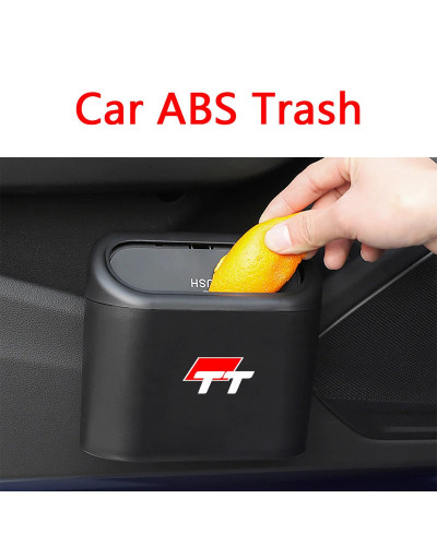 Cubo de basura colgante para coche, caja de basura de plástico a presión para Audi A1, A3, A4, A5, A6, A7, A8, Q2, Q3, Q5, Q7, Q