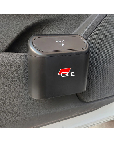 Cubo de basura colgante para coche, caja de basura de plástico a presión para Audi A1, A3, A4, A5, A6, A7, A8, Q2, Q3, Q5, Q7, Q