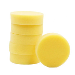 Round 1Pc/12Pcs Durable Car Easy Foaming Polishing Pad Easy to Apply Car Wipe Sponge Porous for Car