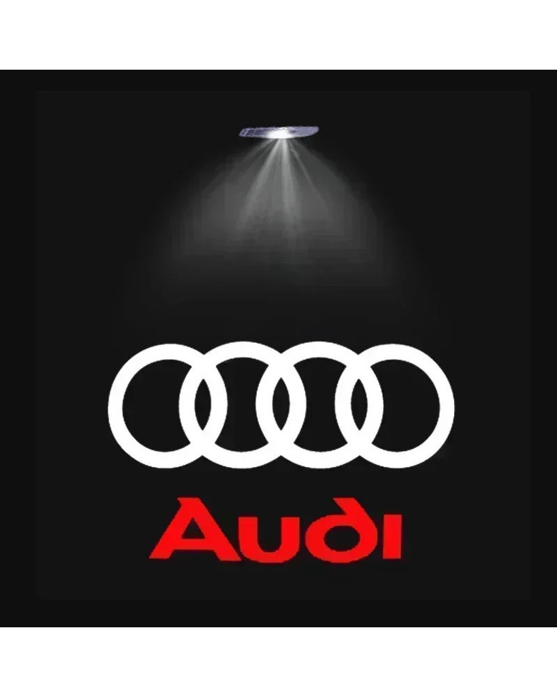 Luz Led de bienvenida para puerta de coche, lámpara de proyector HD para Audi A3, A4, B8, 8P, 8V, A6, C7, A5, Q5, B7, B6, B9, SL