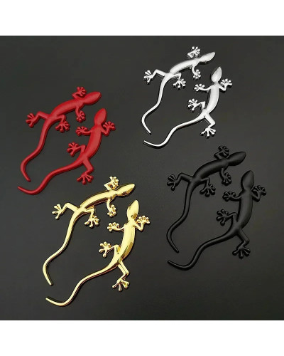 3D Metal Gecko lagarto maletero trasero cuerpo emblema insignia pegatina calcomanías para Audi Quattro A3 A4 A5 A6 Q3 Q5 Q7 acce