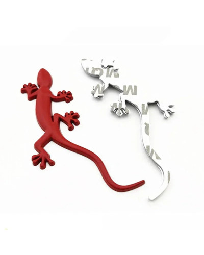 3D Metal Gecko lagarto maletero trasero cuerpo emblema insignia pegatina calcomanías para Audi Quattro A3 A4 A5 A6 Q3 Q5 Q7 acce