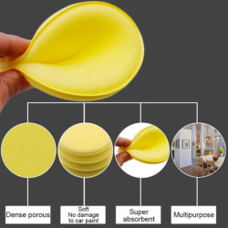 100Pcs Car Waxing Polish Sponges Car Detailing Tools High Density Foam Applicator Pads Curing and Polishing Sponge Car Wash