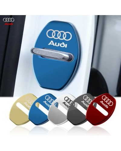 Funda para cerradura de puerta de coche, accesorio para Audi Sline A6, A4, A3, A7, A5, Q3, Q5L, Q7, Q2, S4, S5, S6, S7, S8, TT, 