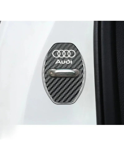 Funda para cerradura de puerta de coche, accesorio para Audi Sline A6, A4, A3, A7, A5, Q3, Q5L, Q7, Q2, S4, S5, S6, S7, S8, TT, 