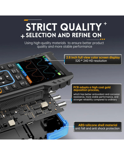 FNIRSI 2C23T 3IN1 Dual Channel Digital Oscilloscope Multimeter + Funct