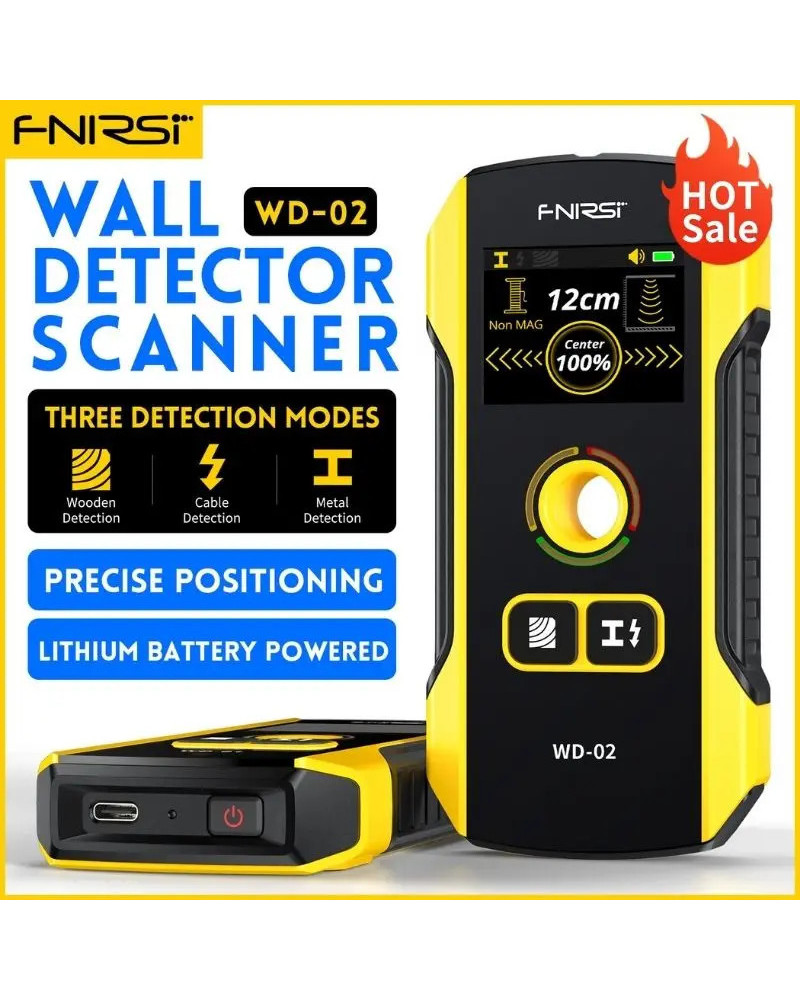 FNIRSI WD-01 Metal Detector Wall Scanner with Newly Designed Positioni