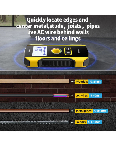 FNIRSI WD-01 Metal Detector Wall Scanner with Newly Designed Positioni