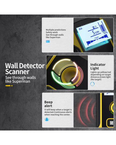 FNIRSI WD-01 Metal Detector Wall Scanner with Newly Designed Positioni