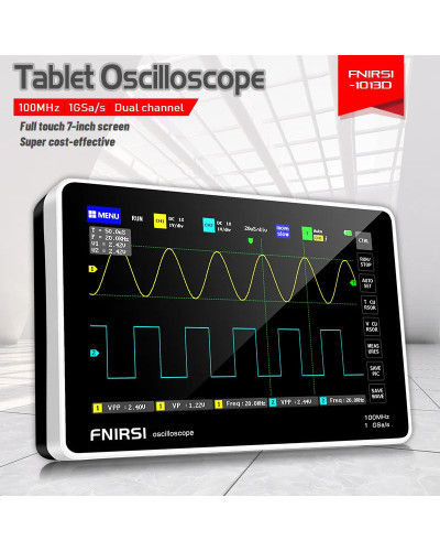 FNIRSI-1013D Digital Tablet Oscilloscope Dual Channel 100M Bandwidth 1