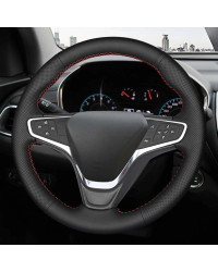 Cubierta de volante de coche personalizada, trenza de cuero para Chevrolet Malibu XL 2015-2019 Equinox 2017-2019 Opel ampera-e 2