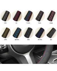 Cubierta de volante de coche personalizada, trenza de cuero para Chevrolet Malibu XL 2015-2019 Equinox 2017-2019 Opel ampera-e 2