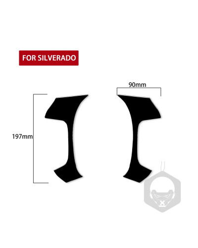 Cubierta de Panel negro para Chevrolet Silverado, accesorios de decoración Interior de coche, pegatinas, Piano, GMC Sierra 07-14