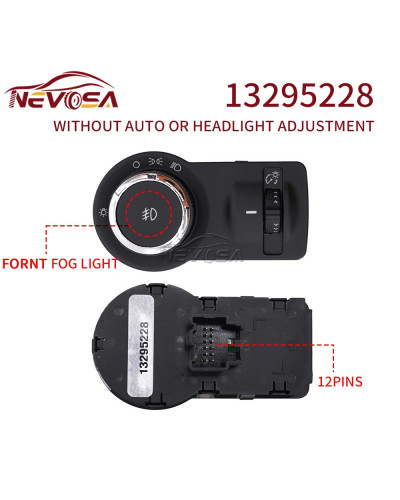 NEVOSA -interruptor de luz antiniebla para coche Chevrolet CRUZE, módulo de botón de 2013, 2016, 13295228, 13295229, 15295228, 1