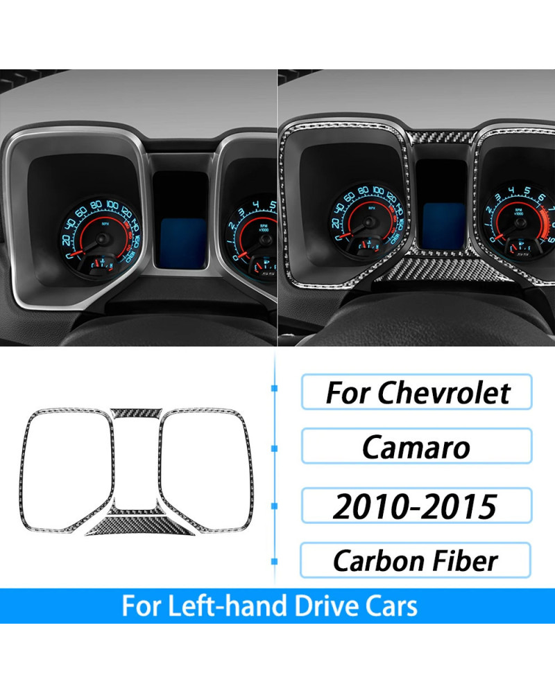 Panel de salida de aire de fibra de carbono para Chevrolet Camaro 2010, 2011, 2012, 2013, 2014, 2015, accesorios interiores de c