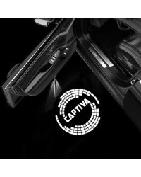 Luz Led para puerta de coche, proyector láser con logotipo, lámpara de bienvenida para Chevrolet Captiva 2007-2018, accesorios d