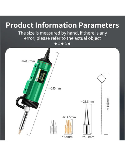 LUXIANZI 40W Desoldering Machine 2IN1 Electric Soldering Iron Suction 