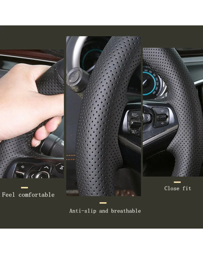 Cubierta de cuero de microfibra personalizada para volante de coche, protector para Chevrolet Blazer 19-22, Silverado 19-21, 350