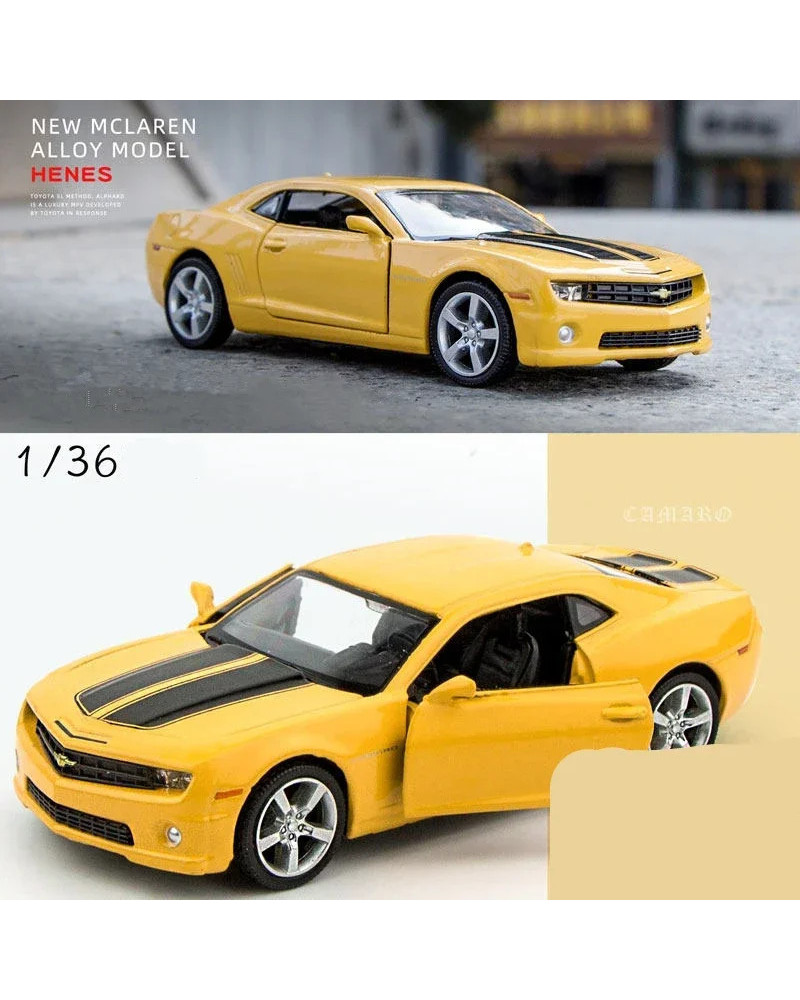 Chevrolet Camaro-coche deportivo clásico de aleación, modelo de coche de juguete de Metal fundido a presión, colección de alta s