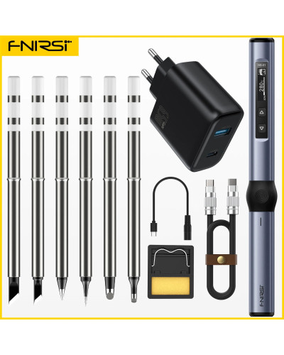 FNIRSI HS-01 Smart Electric Soldering Iron 65WPD Adjustable Constant T