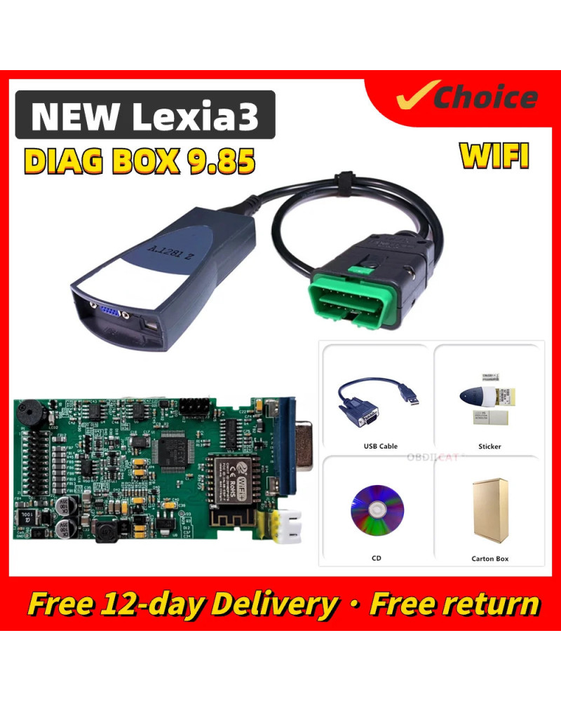 Lexia3 PP2000 WIFI Diagbox V9.85 Diagnostic Tool Lexia 3 for Peugeot F