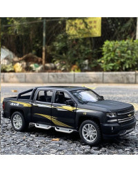 Chevrolet Silverado Pickup modelo de coche de aleación, vehículo de juguete de Metal fundido a presión, modelo de coche de simul