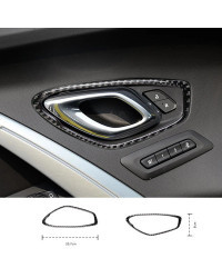 Pegatina decorativa para Interior de puerta de coche, accesorio de modificación personalizada, estilo de carbono, para Chevrolet