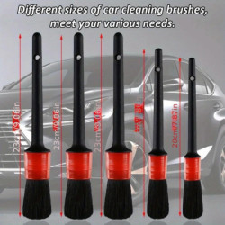 6Pcs Car Wash Care Detailing Brush Set,for cleaning wheels, dashboards, vents and more,Car Cleaning Brushes, Car Accessories