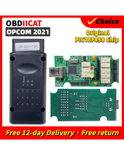 OPCOM 2021 PIC18F458 FTDI FT232RQ Chip For O-p-el Car Diagnostic Scann