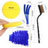 SEAMETAL 15PCS Car Detailing Brush Set Car Cleaning Brushes Sponges Towels for Car Air Vents Rim Cleaning Dirt Dust Clean Tools