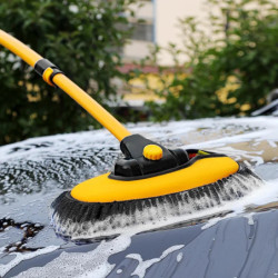 1pc Car Cleaning Brush Detailing Adjustable Super Absorbent Car Wash Brush Telescoping Long Handle Cleaning Mop Auto Clear Tools